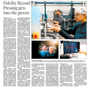 Los Angeles Times: With Taylor Swift boosting demand for vinyl, Fidelity aims to boost supply